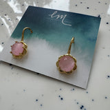 Pink Scalloped Drops