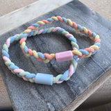 Candy Braid Hair Ties (set of two)