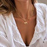 Lucky Elephant Toggle Necklace