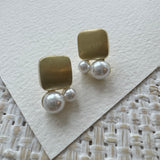 Pearl and Gold Studs