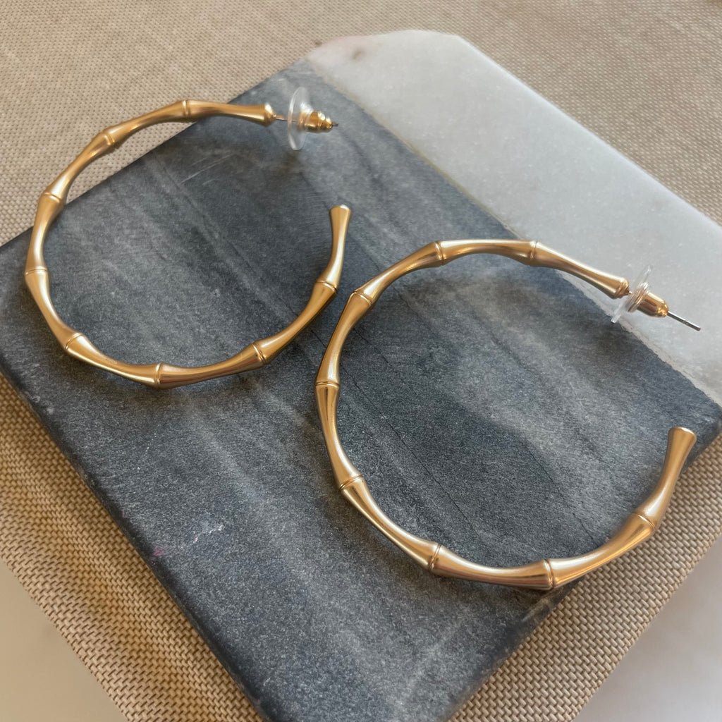 Large Bamboo Hoops