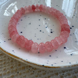 Cotton Candy Pink Gemstone Bracelet