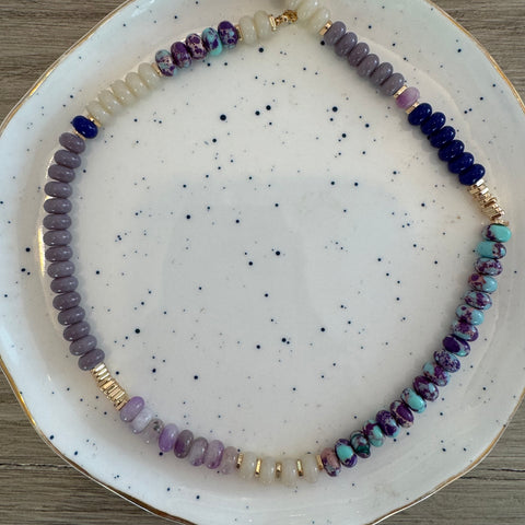 Lavender Fields Gemstone Necklace