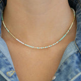Bermuda Waters Tiny Beaded Necklace