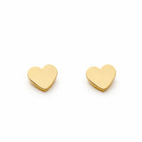 Tiny Gold Heart Studs