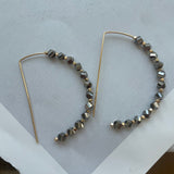Half Moon Gemstone Drops