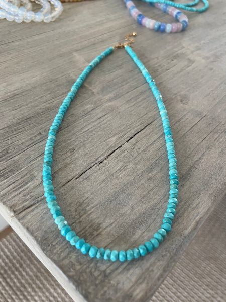 Tiny Bits Turquoise Necklace