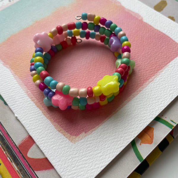Kid’s Triple Stack Colorful Star Bracelet