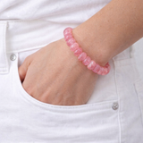 Cotton Candy Pink Gemstone Bracelet