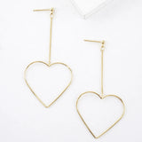 Love Drop Heart Earrings