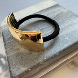 Gold Rectangle Hair Tie