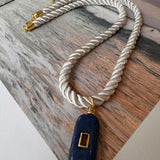 Santorini Blue Tide Silk Cord Necklace