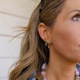 Starburst Gold Studs