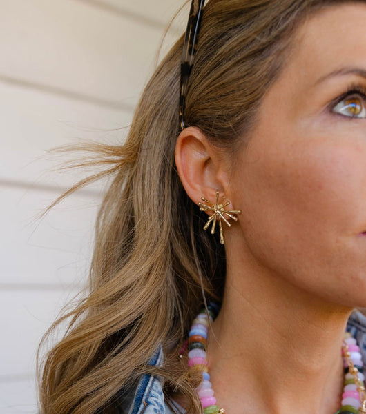 Starburst Gold Studs