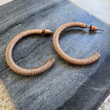 Gold Thread Hoops