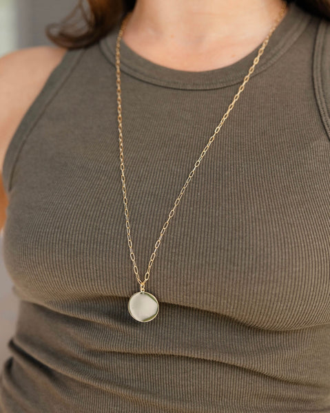 Long Lucky Coin Necklace