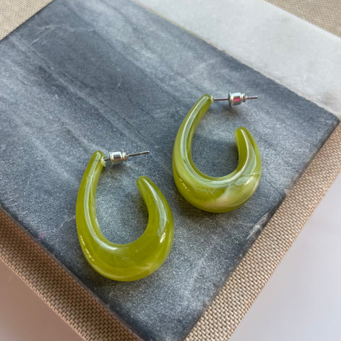 Lime Resin Hoops