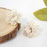 Beaded Blossom Earrings