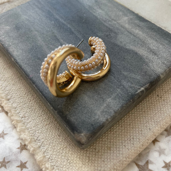 Brooke's Classic Pearl Hoop