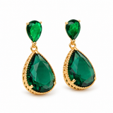 Emerald Green Drop Earrings