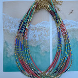 Tiny Beaded Necklace Filled with Joy