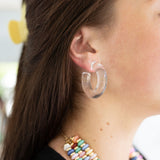 Clear Lucite  Hoops