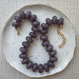 Silver Lining Grey Necklace