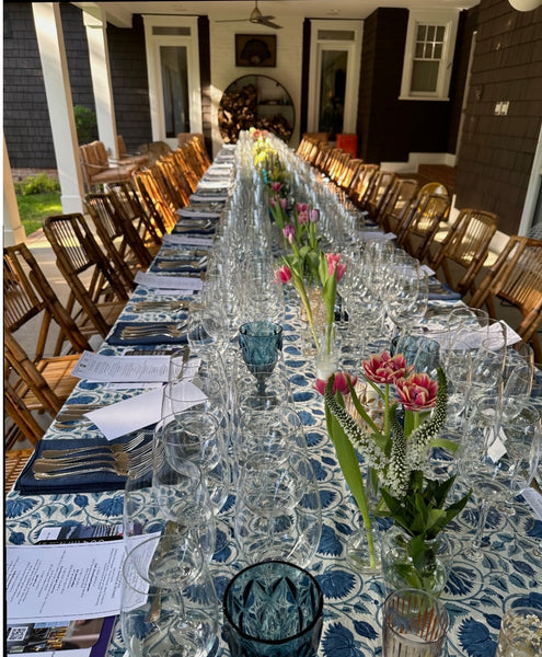 Indigo Blue Mineral Tablecloth