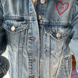 Love and Luck Custom Jean Jacket