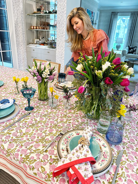 Strawberry Matcha Tablecloth