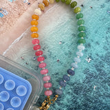 Colorful Beaded Stone Phone Chain