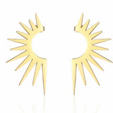 Gold Sunburst Studs