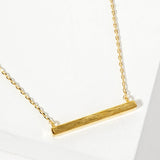 Textured Bar Necklace