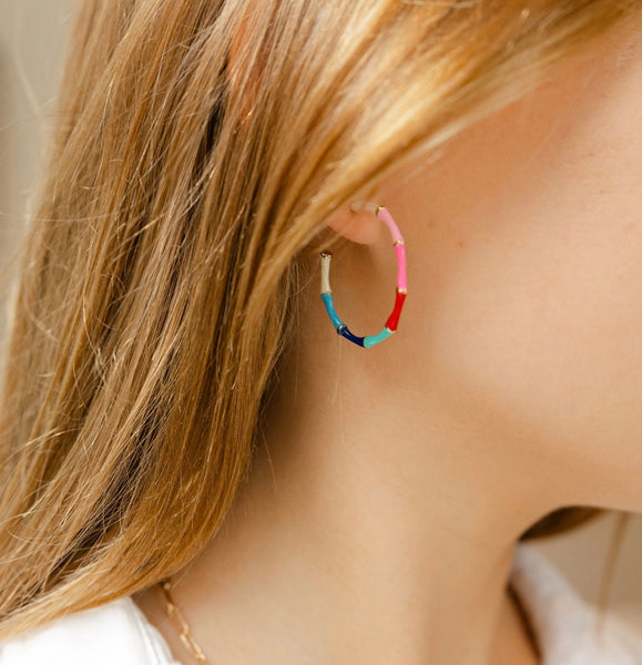 Colorful Bamboo Hoops