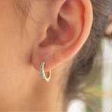 Turquoise Treasure Hoops