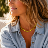 Neon Rising Sun Necklace