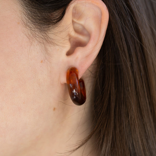 Honey Spice Tortoise Hoops