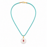 Verde Rose Silk Cord Necklace