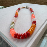 Autumn Bloom Resin Necklace