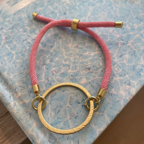 Bubblegum Pink Slide Bracelet