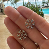 Alpine Glow Snowflake Earrings