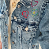 Love and Luck Custom Jean Jacket