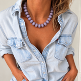 Silver Lining Grey Necklace
