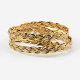 Gold Braided Wrap Bracelet