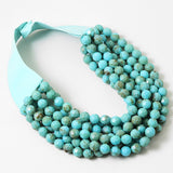 Turquoise Resin Statement Necklace