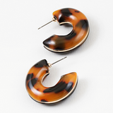 Caramel and Mocha Resin Hoops