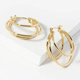 Tiny Triple Earrings
