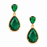 Emerald Green Drop Earrings
