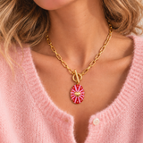 Sunburst Heart Necklace