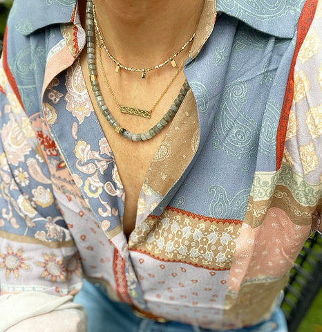 Explore the World Patchwork Blouse